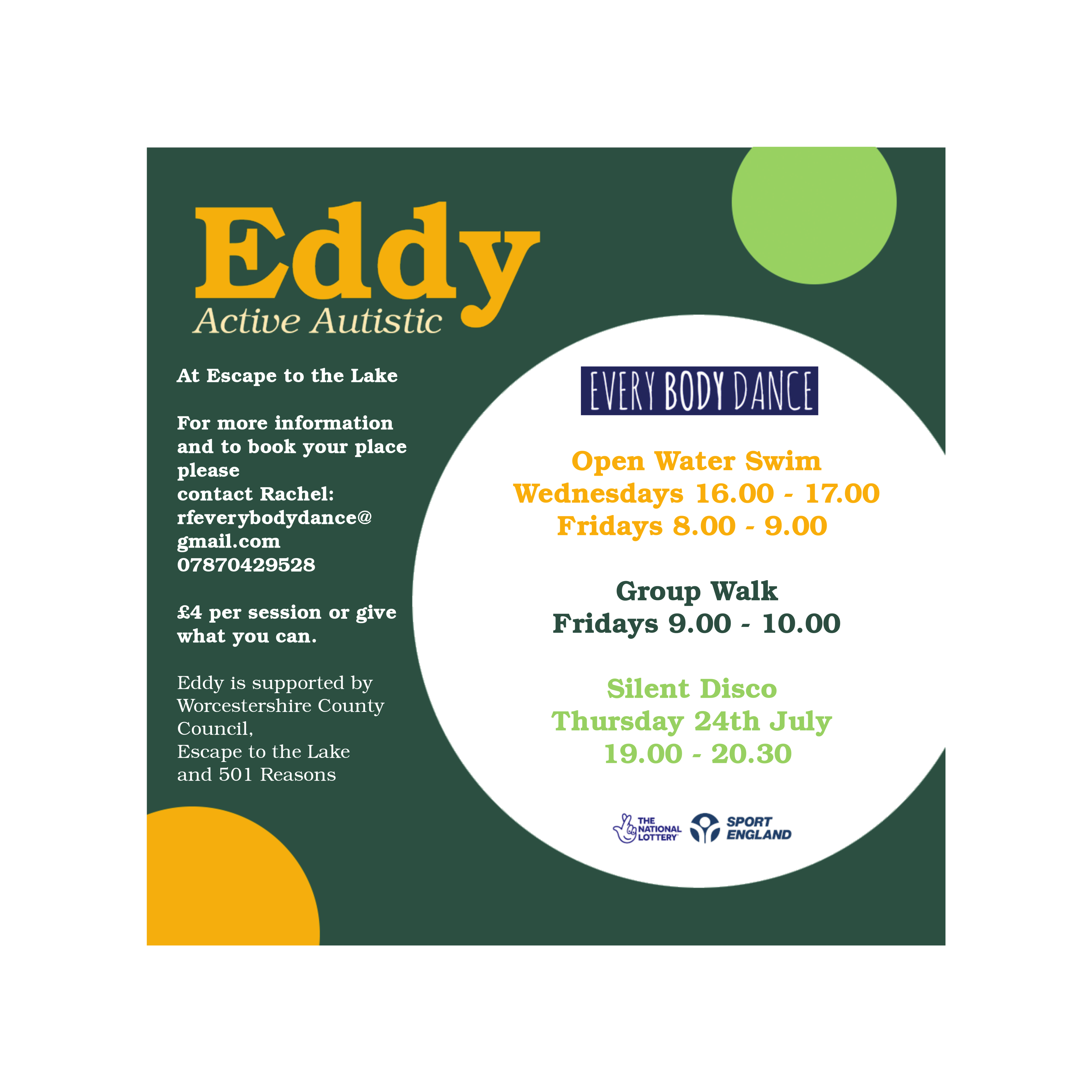 Eddy poster summer activities